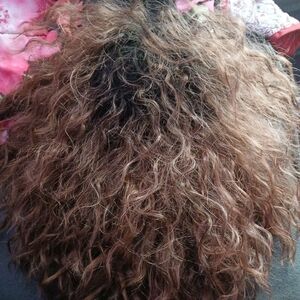 Curly Brown Wig Leave Front